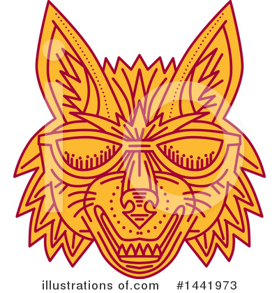 Royalty-Free (RF) Coyote Clipart Illustration by patrimonio - Stock Sample #1441973
