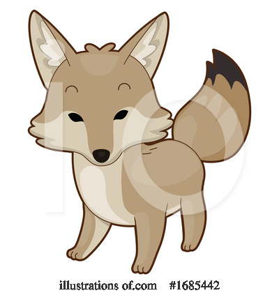 Royalty-Free (RF) Coyote Clipart Illustration by BNP Design Studio - Stock Sample #1685442