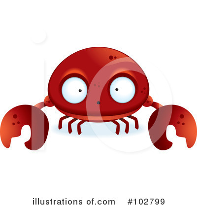 Royalty-Free (RF) Crab Clipart Illustration by Cory Thoman - Stock Sample #102799