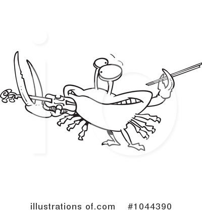 Royalty-Free (RF) Crab Clipart Illustration by toonaday - Stock Sample #1044390