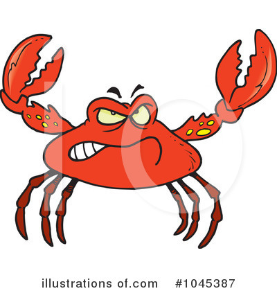 Crab Clipart #1045387 by toonaday