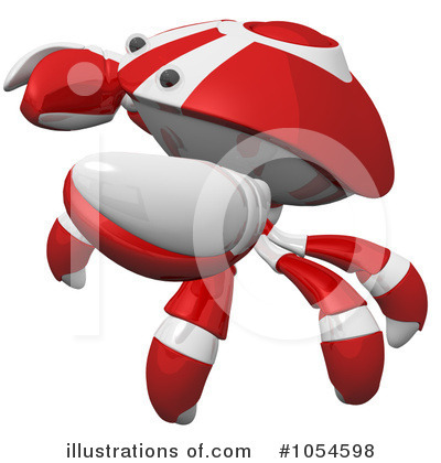 Royalty-Free (RF) Crab Clipart Illustration by Leo Blanchette - Stock Sample #1054598
