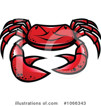 Royalty-Free (RF) Crab Clipart Illustration by Vector Tradition SM - Stock Sample #1066343