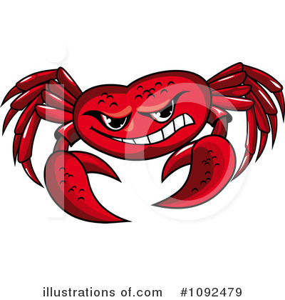 Royalty-Free (RF) Crab Clipart Illustration by Vector Tradition SM - Stock Sample #1092479