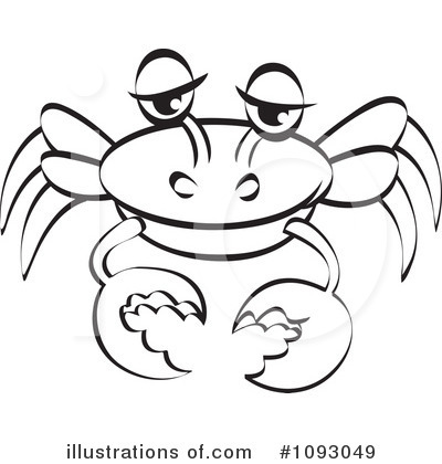 Royalty-Free (RF) Crab Clipart Illustration by Lal Perera - Stock Sample #1093049