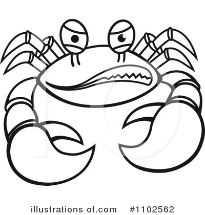 Royalty-Free (RF) Crab Clipart Illustration by Vector Tradition SM - Stock Sample #1102562