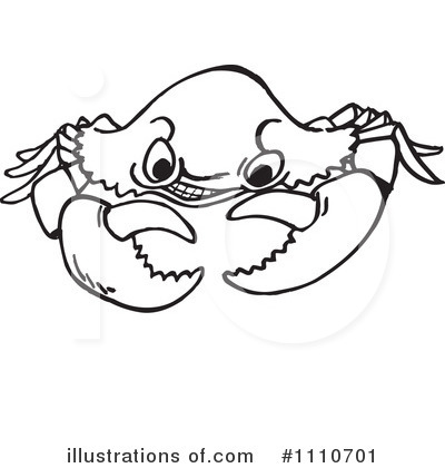 Royalty-Free (RF) Crab Clipart Illustration by Dennis Holmes Designs - Stock Sample #1110701