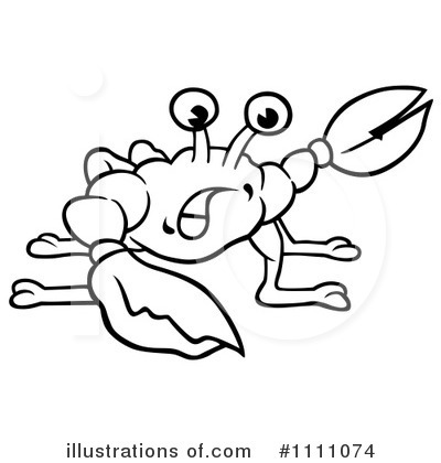 Royalty-Free (RF) Crab Clipart Illustration by dero - Stock Sample #1111074