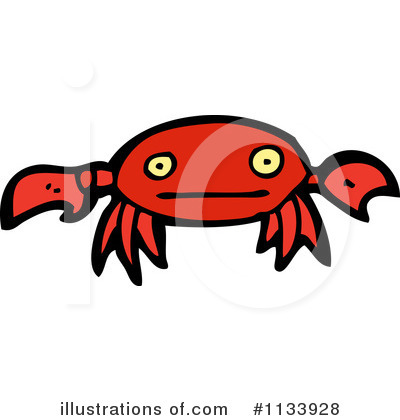 Royalty-Free (RF) Crab Clipart Illustration by lineartestpilot - Stock Sample #1133928