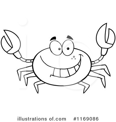 Royalty-Free (RF) Crab Clipart Illustration by Hit Toon - Stock Sample #1169086