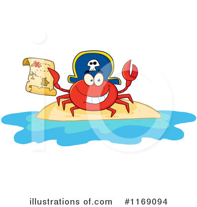 Royalty-Free (RF) Crab Clipart Illustration by Hit Toon - Stock Sample #1169094
