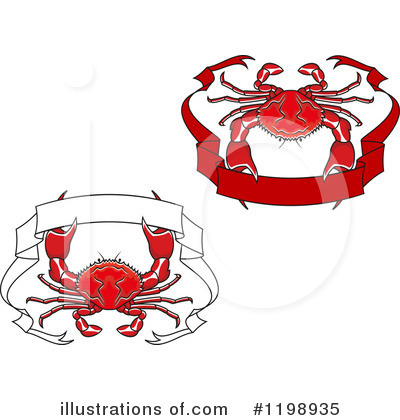 Royalty-Free (RF) Crab Clipart Illustration by Vector Tradition SM - Stock Sample #1198935
