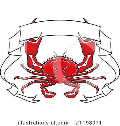 Royalty-Free (RF) Crab Clipart Illustration by Vector Tradition SM - Stock Sample #1198971