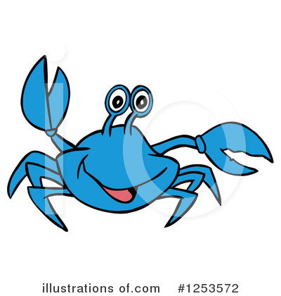 Royalty-Free (RF) Crab Clipart Illustration by LaffToon - Stock Sample #1253572