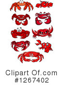 Crab Clipart #1267402 by Vector Tradition SM