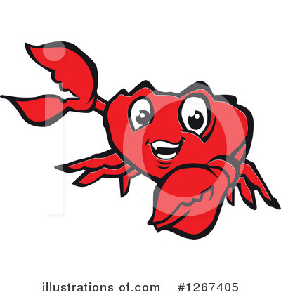 Royalty-Free (RF) Crab Clipart Illustration by Vector Tradition SM - Stock Sample #1267405
