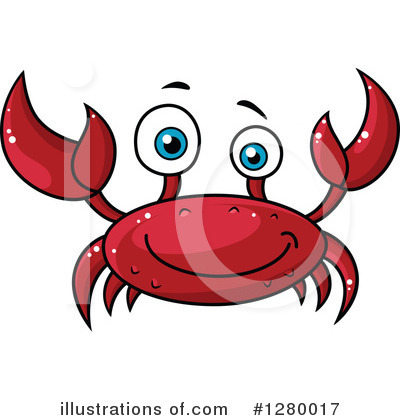 Royalty-Free (RF) Crab Clipart Illustration by Vector Tradition SM - Stock Sample #1280017