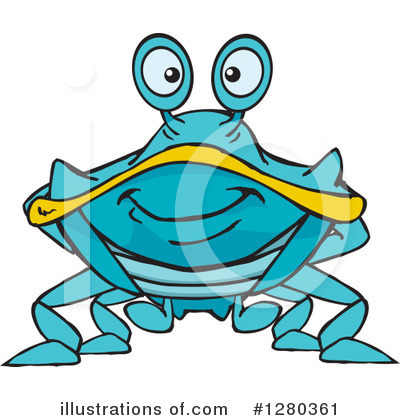 Royalty-Free (RF) Crab Clipart Illustration by Dennis Holmes Designs - Stock Sample #1280361