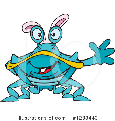 Royalty-Free (RF) Crab Clipart Illustration by Dennis Holmes Designs - Stock Sample #1283443