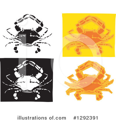 Royalty-Free (RF) Crab Clipart Illustration by xunantunich - Stock Sample #1292391
