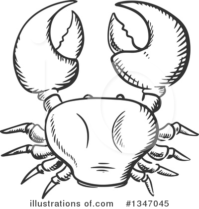 Royalty-Free (RF) Crab Clipart Illustration by Vector Tradition SM - Stock Sample #1347045