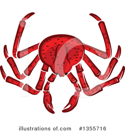 Royalty-Free (RF) Crab Clipart Illustration by Vector Tradition SM - Stock Sample #1355716