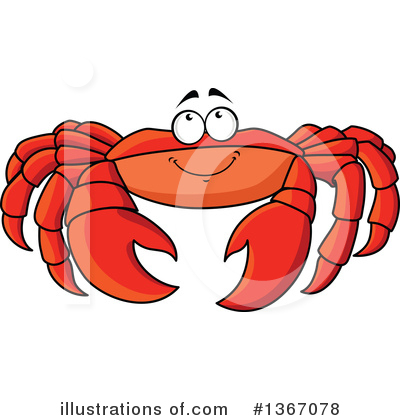 Royalty-Free (RF) Crab Clipart Illustration by Vector Tradition SM - Stock Sample #1367078
