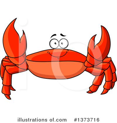 Royalty-Free (RF) Crab Clipart Illustration by Vector Tradition SM - Stock Sample #1373716