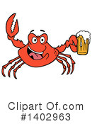 Crab Clipart #1402963 by LaffToon