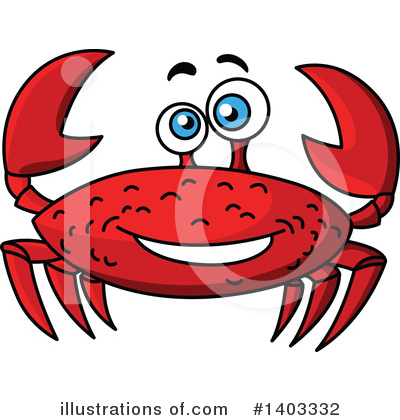 Royalty-Free (RF) Crab Clipart Illustration by Vector Tradition SM - Stock Sample #1403332