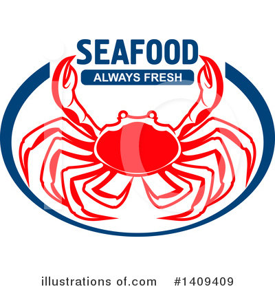 Royalty-Free (RF) Crab Clipart Illustration by Vector Tradition SM - Stock Sample #1409409