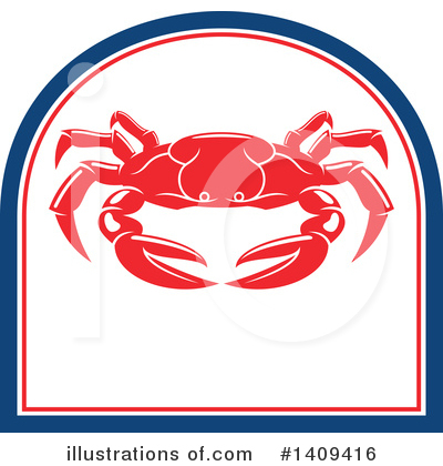 Royalty-Free (RF) Crab Clipart Illustration by Vector Tradition SM - Stock Sample #1409416