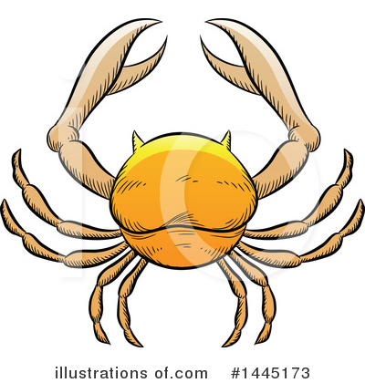 Royalty-Free (RF) Crab Clipart Illustration by cidepix - Stock Sample #1445173