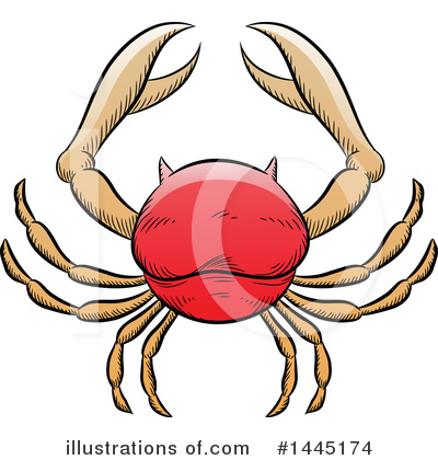 Royalty-Free (RF) Crab Clipart Illustration by cidepix - Stock Sample #1445174