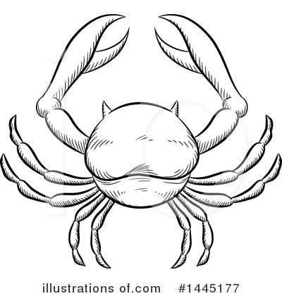 Royalty-Free (RF) Crab Clipart Illustration by cidepix - Stock Sample #1445177