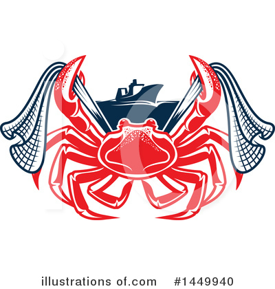 Royalty-Free (RF) Crab Clipart Illustration by Vector Tradition SM - Stock Sample #1449940