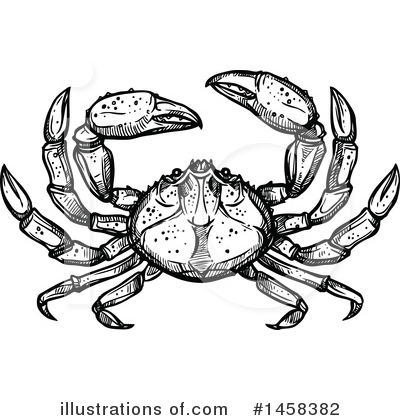 Royalty-Free (RF) Crab Clipart Illustration by Vector Tradition SM - Stock Sample #1458382
