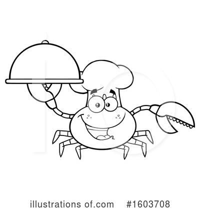 Royalty-Free (RF) Crab Clipart Illustration by Hit Toon - Stock Sample #1603708