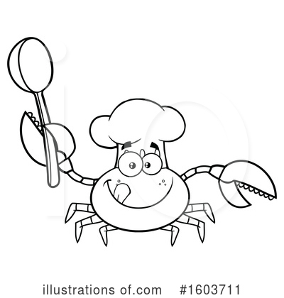 Royalty-Free (RF) Crab Clipart Illustration by Hit Toon - Stock Sample #1603711