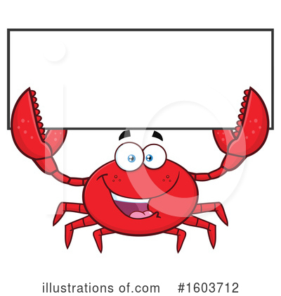 Royalty-Free (RF) Crab Clipart Illustration by Hit Toon - Stock Sample #1603712