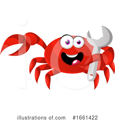 Royalty-Free (RF) Crab Clipart Illustration by Morphart Creations - Stock Sample #1661422