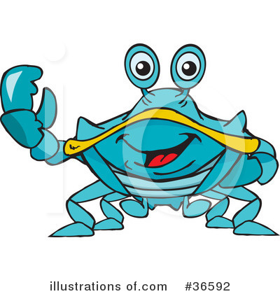 Crab Clipart #36592 by Dennis Holmes Designs
