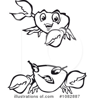 Royalty-Free (RF) Crabs Clipart Illustration by Vector Tradition SM - Stock Sample #1082887