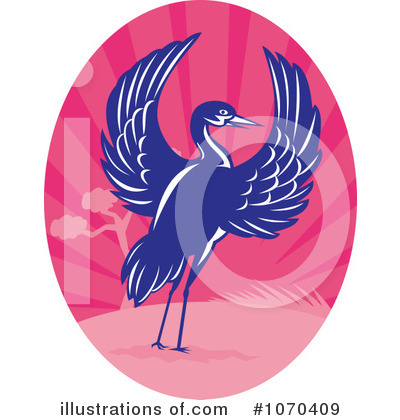 Royalty-Free (RF) Crane Clipart Illustration by patrimonio - Stock Sample #1070409