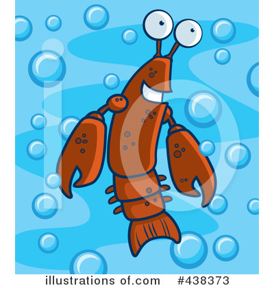 Royalty-Free (RF) Crayfish Clipart Illustration by Cory Thoman - Stock Sample #438373