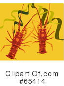 Crayfish Clipart #65414 by Dennis Holmes Designs
