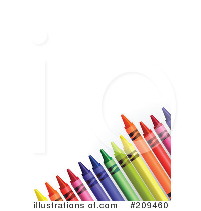 Royalty-Free (RF) Crayons Clipart Illustration by Pushkin - Stock Sample #209460