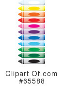 Crayons Clipart #65588 by Dennis Holmes Designs