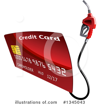Gas Station Clipart #1345043 by Vector Tradition SM