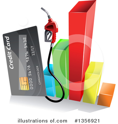 Gas Station Clipart #1356921 by Vector Tradition SM
